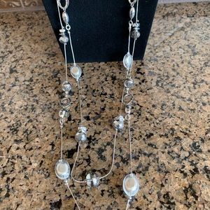 NWT Ruby Rd Silver tones 2 Strands Necklace